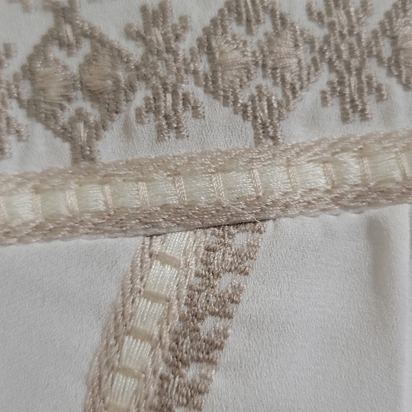 Vintage America Blues Embroidered Boho Peasant Top Bell Sleeves Size Sm Cream... - Picture 8 of 15